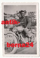 Foto WH Soldat Kradmelder Motorrad BMW Zündapp Napoli Italien Südfront #124