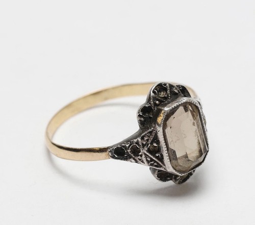 Art deco ring - 18, karat