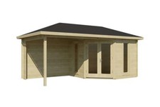 Gartenhaus JOKKMOKK 40 ISO Blockhaus 576x300cm 40mm Holzhaus Gerätehaus