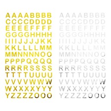 ABC Alphabet Buchstaben Sticker Aufkleber zum Basteln Bekleben Spielen - wählbar