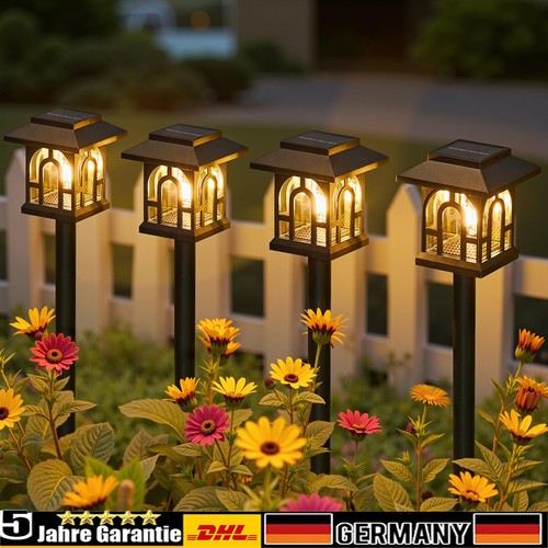 Led solarleuchte außen - 4x,