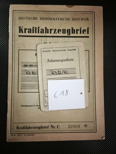 250 ddr kfz brief - ddr,