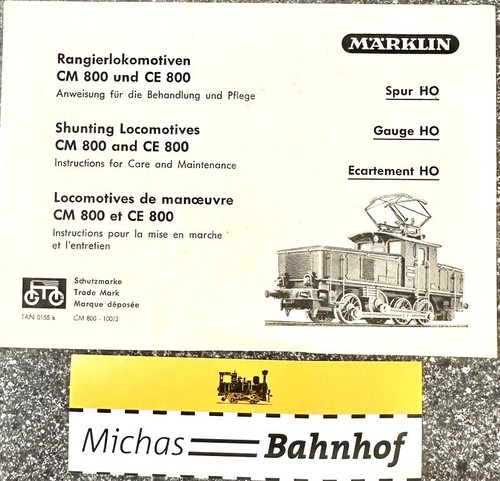 Märklin 800 anleitung - cm, ce