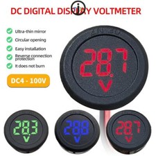 Auto Voltmeter DC 4-100V LED Digital anzeige zwei Draht panel Spannungs messer
