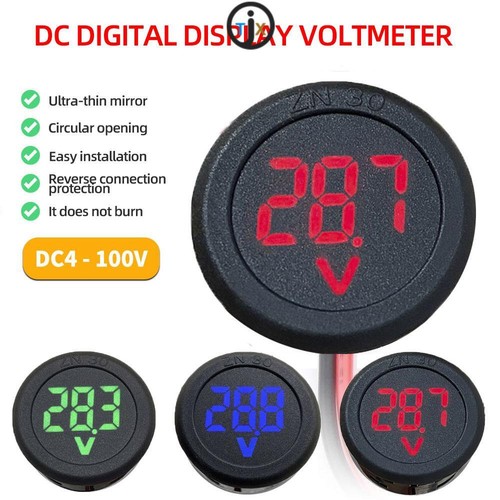 Auto voltmeter 100v - voltmeter, led