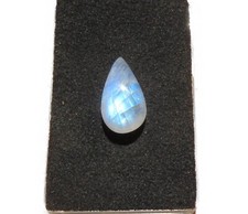 Mondstein blau - Blue Moonstone Cabochon 18,5x10,5 mm 10 ct. Nr. U33443