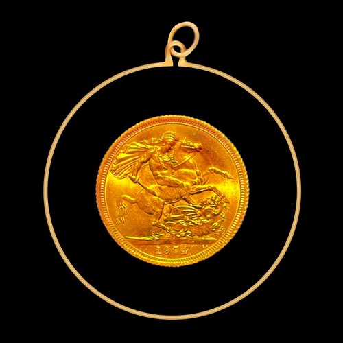 Gold hologramm anhänger - kt,