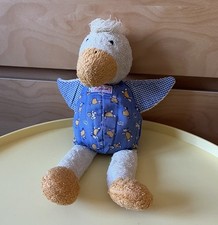 Sigikid Gans Ken Duck Ente Alt Frottee Kuscheltier Stofftier blau gelb