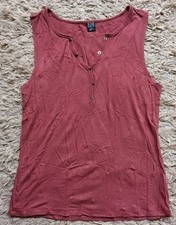 Blind Date Damen Shirt braunrot ärmellos Gr. 38 / M