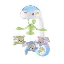Fisher-Price 3-in-1-Traumbärchen-Mobile, Mobile für Babybett, Elektrisches Mobil