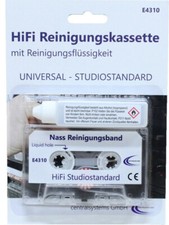 Hochwertige HiFi Audio Reinigungskassette MC + Reinigungsflüssigkeit 