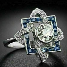 2 Kt Rund Diamant Art Déco