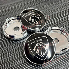 4x 60mm Für PEUGEOT Auto Logo Emblem Felgendeckel Zubehör Nabendeckel NEW