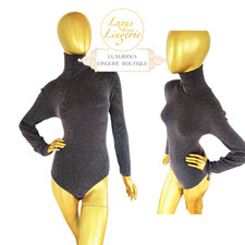 COTTON VELVET BODY by Wolford L coca melange Melliert Colorado Kragen Rollkragen