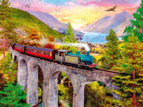 Puzzle 12000795 zugfahrt - zugfahrt, im