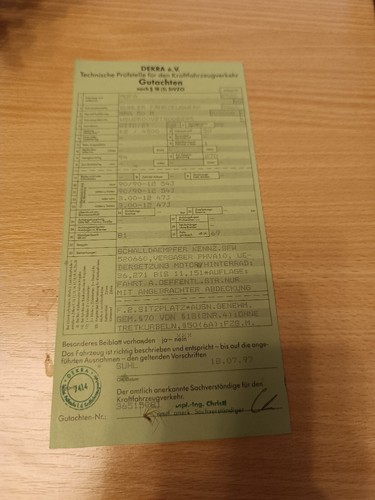 Betriebserlaubnis simson sra - betriebserlaubnis,