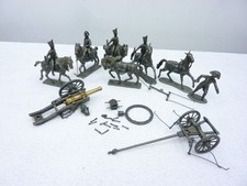 SHP Sammlung Lot Zinnfiguren Soldaten Kanonen Kavallerie Napoleon alt antik 10cm