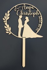 Cake Topper personalisiert Hochzeit Brautpaar Wedding Tortendeko Hochzeitsdeko