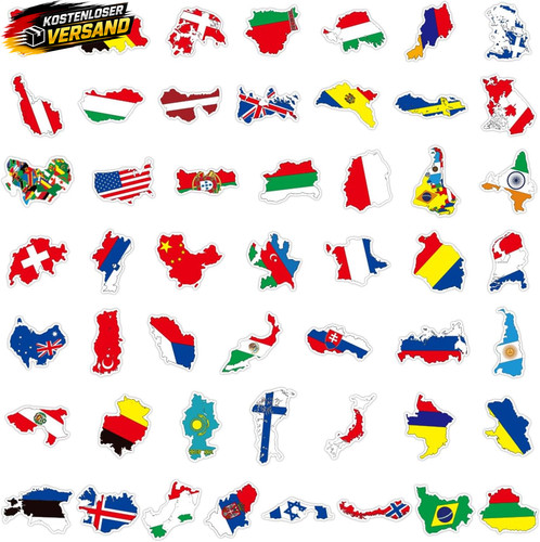 Aufkleber nationalflaggen - aufkleber,