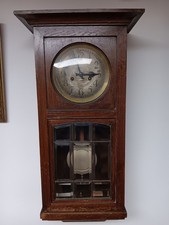 Alte Wanduhr, Regulator, Pendeluhr, intakt, um 1900