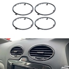 Carbon Fiber Effekt Air Con Outlet Vent Surround Zierrahmen für Ford Focus MK2