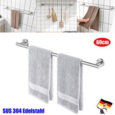 Edelstahl Handtuchhalter Bad Badetuchhalter Handtuchstange Wandmontage 60cm