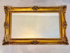 Barock Spiegel Holz/Gips Gold