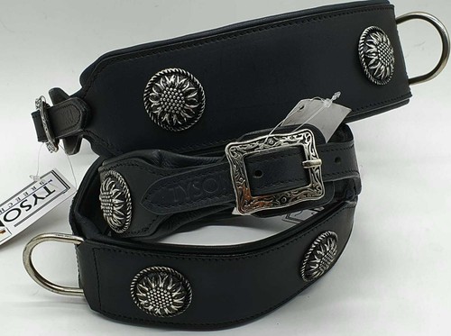 Antique halsband leder blumen - antique,