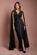 Coast schwarzes Wickelkleid