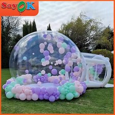 Aufblasbares Blasen Zelt Transparent Camping Kinder Blasen Haus üR Kinder Party
