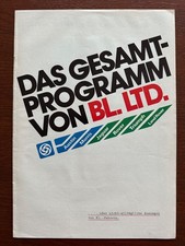 Prospekt / brochure British Leyland Modellprogramm inkl. Rover - Triumph MY 1982