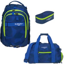 Schulrucksack 3 T Set Mädchen Jungen Elephant Signature Sporttache Mäppchen rsmb