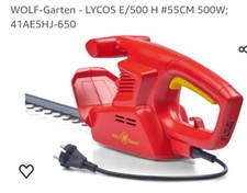 Elektro heckenschere lycos e/500 h 230V Elektro Heckenschere ,Ersatzteilspender!