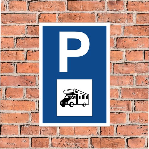 Parkplatz schild wohnmobil - wohnmobil,