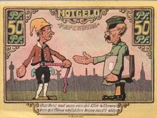 4 verschiedene Scheine Notgeld