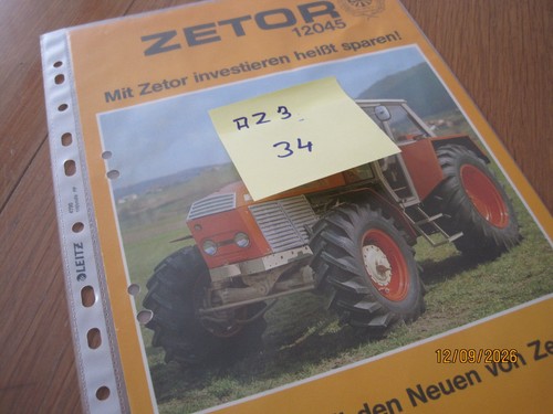 Prospekt zetor 12045 schlepper - prospekt,