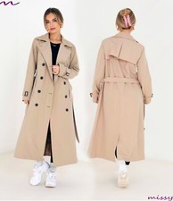 Damen MAXI Trenchcoat Größen