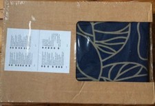 Ikea Karlstad Bezug blau-beige * Bladåker * Hocker * 102.290.59 * Neu / OVP *