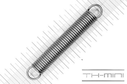 Zug feder 5mm - 2,5mm, Öse