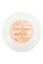 Markenlose Frisbee Scheibe Wurfspielzeug Outdoor Kinder Weiß ca. 25 cm