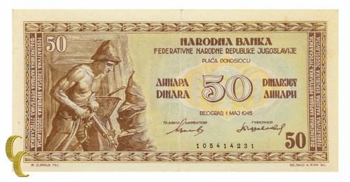 1946 jugoslawien dinar - jugoslawien, 50