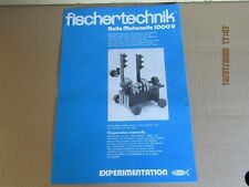 316N Fischertechnik Faltblatt Schachteln Mutter 1000V 4 Pages 20,5x29,5 CM
