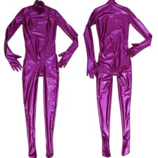 Damen Kunst Latex Lackleder