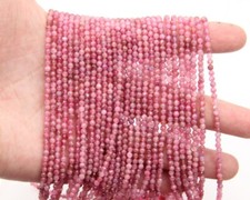 2-3 mm AAA ++ Natürlicher Rosa Turmalin Facettiert Runde Form Handgefertigte ...
