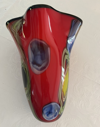 Muranoglas vase glas - vase,
