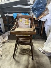 Kinderhochstuhl Holz Antik