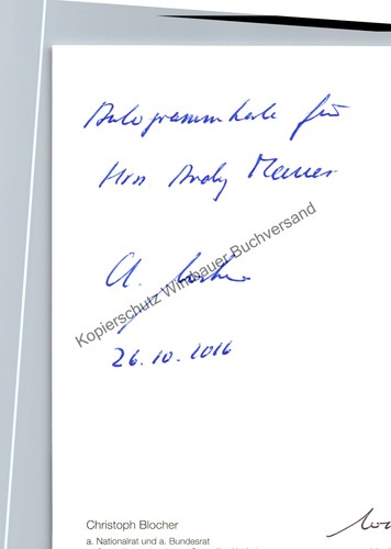 Original autogramm christoph - autogramm,