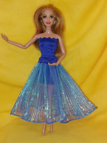 Barbie kleid blau flipflop - barbie,