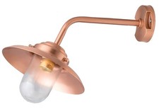Wandlampe in Kupfer aus