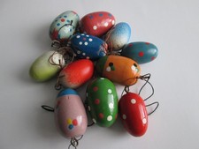 Osterdeko Ostereier Holz mit